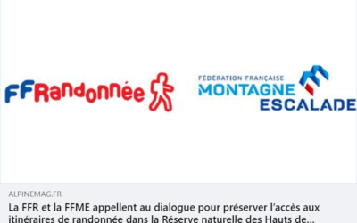 COMMUNIQUÉ DE PRESSE – Réserve des Hauts de Chartreuse