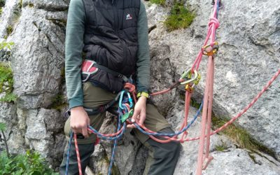 Initiation pose de coinceurs au Col du Coq